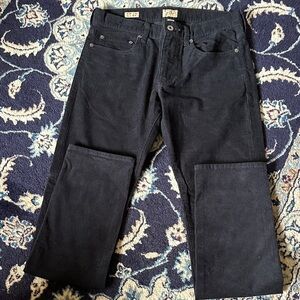 J. Crew Factory Men's Navy Corduroy Pants